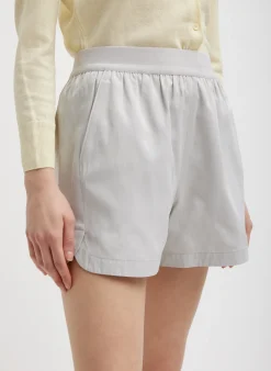 Drapey Suiting Pull On Short-Tibi Fashion