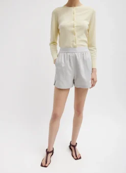 Drapey Suiting Pull On Short-Tibi Fashion