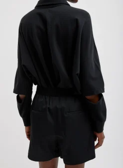 Drapey Suiting Pull On Short-Tibi Best