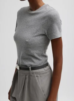 Dry Loop Terry Baby T-Shirt-Tibi Sale