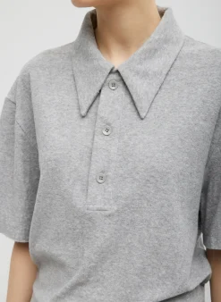 Dry Loop Terry Easy Polo Shirt-Tibi Hot