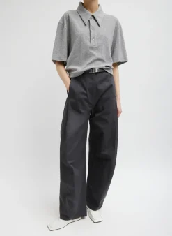 Dry Loop Terry Easy Polo Shirt-Tibi Hot