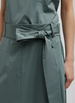 Eco Poplin Back Wrap Skirt-Tibi Clearance