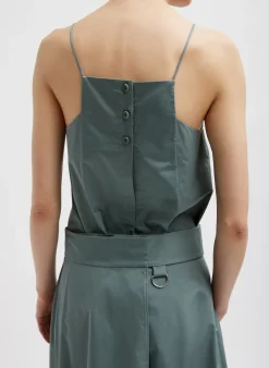 Eco Poplin Back Wrap Skirt-Tibi Clearance