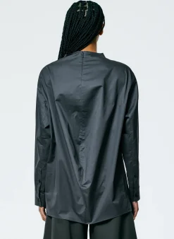 Eco Poplin Funnelneck Top-Tibi Discount