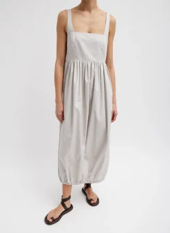 Eco Poplin Square Neck Sculpted Dress-Tibi New