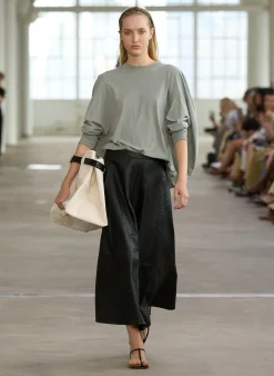Embossed Python Circle Skirt-Tibi Outlet