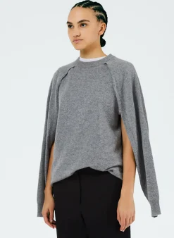 Feather Weight Cashmere Easy Cocoon Tunic-Tibi Discount