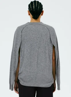 Feather Weight Cashmere Easy Cocoon Tunic-Tibi Discount