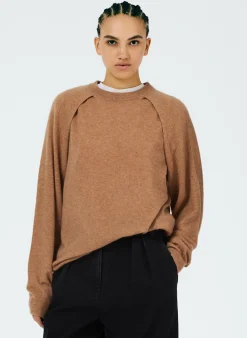 Feather Weight Cashmere Easy Cocoon Tunic-Tibi Clearance