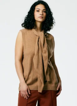 Feather Weight Cashmere Easy Cocoon Tunic-Tibi Clearance