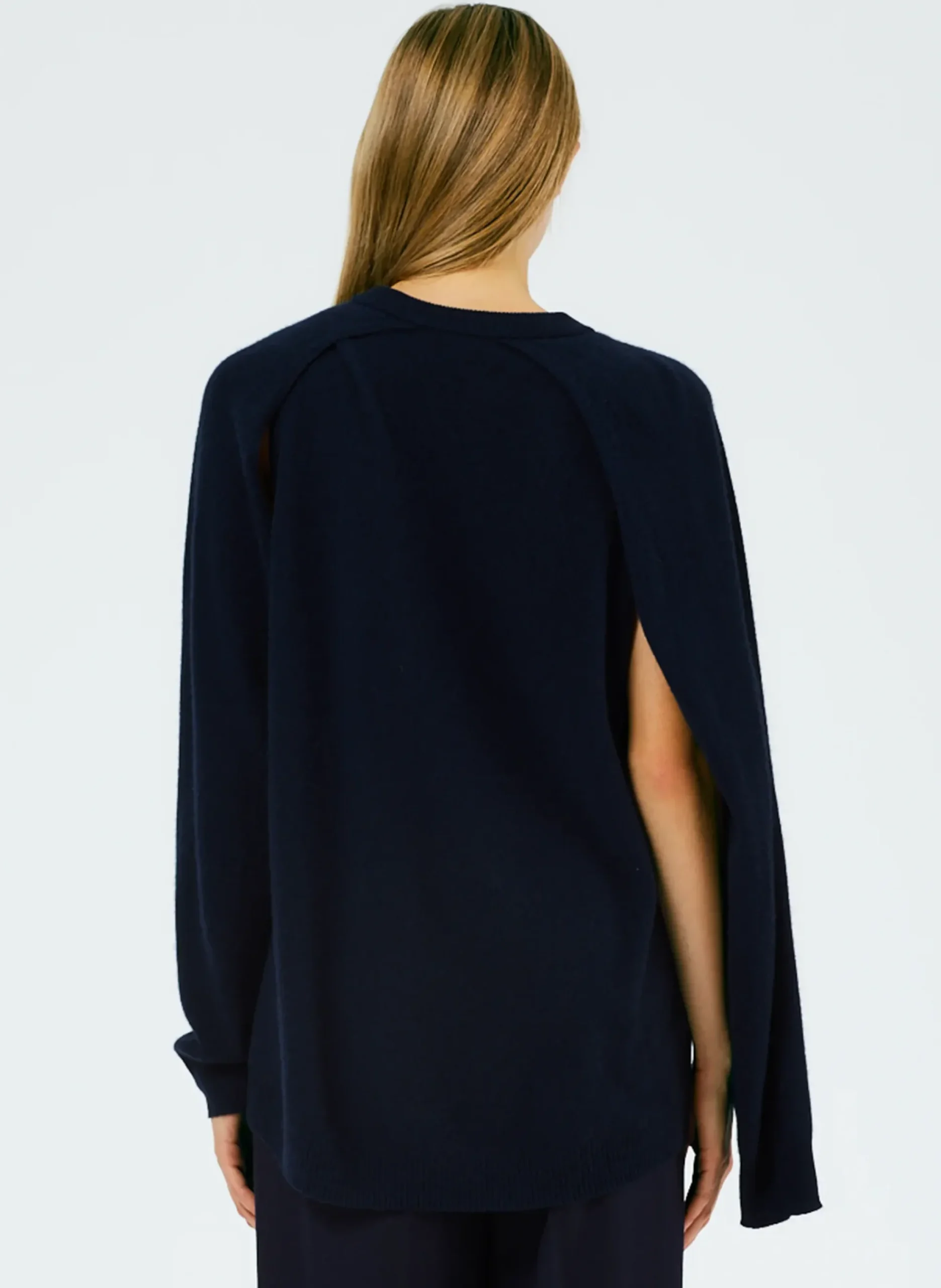 Feather Weight Cashmere Easy Cocoon Tunic-Tibi Discount