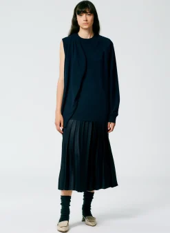 Feather Weight Cashmere Easy Cocoon Tunic-Tibi Discount