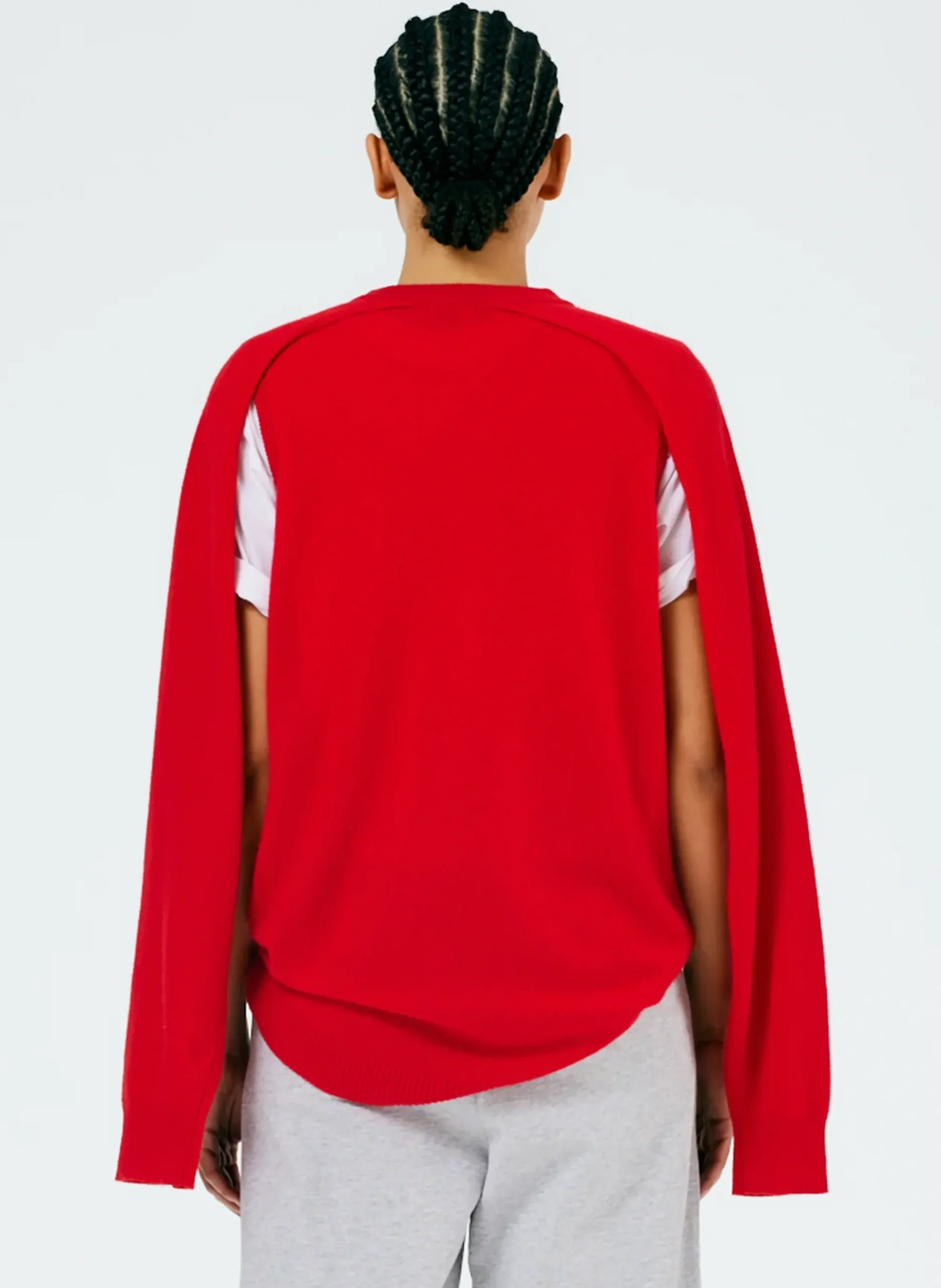 Feather Weight Cashmere Easy Cocoon Tunic-Tibi Discount