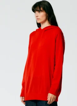 Feather Weight Cashmere Easy Mens Hoodie-Tibi Clearance