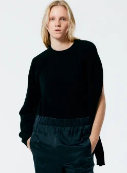 Feather Weight Cashmere Easy Cocoon Tunic-Tibi New