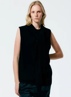 Feather Weight Cashmere Easy Cocoon Tunic-Tibi New