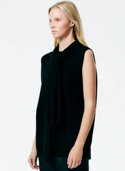 Feather Weight Cashmere Easy Cocoon Tunic-Tibi New