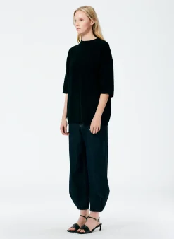 Feather Weight Cashmere Oversized Easy T-Shirt-Tibi Discount