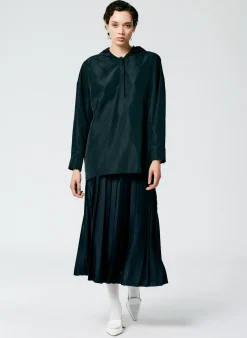 Feather Weight Pleated Pull On Skirt-Tibi Discount