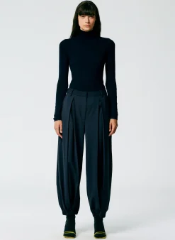 Featherweight Ribbed Sweater Turtleneck Pullover-Tibi Discount
