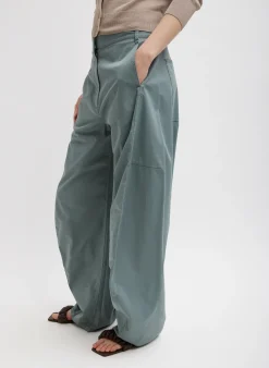 Garment Dyed Silky Cotton Sid Pant-Tibi New
