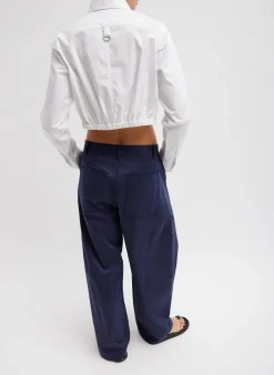 Garment Dyed Silky Cotton Sid Pant-Tibi Discount