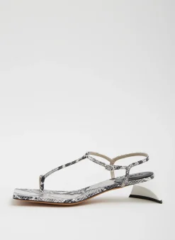 Georgia Embossed Snake Sandal-Tibi Best