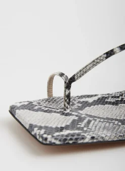Georgia Embossed Snake Sandal-Tibi Best