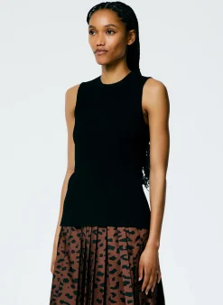 Giselle Stretch Sweater Circle Openback Tank-Tibi Best