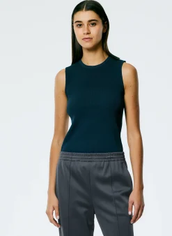 Giselle Stretch Sweater Circle Openback Tank-Tibi Online