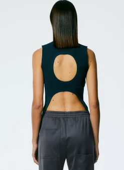 Giselle Stretch Sweater Circle Openback Tank-Tibi Online
