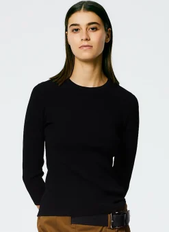 Giselle Stretch Sweater Circle Openback Pullover-Tibi Online