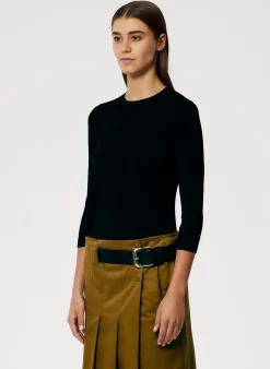 Giselle Stretch Sweater Circle Openback Pullover-Tibi Online