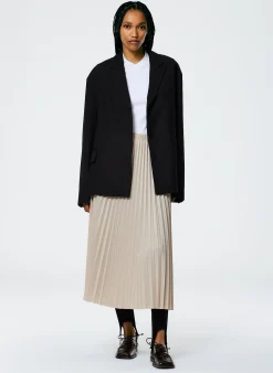 Grain De Poudre Liam Blazer With Slit Zipper Detail-Tibi New