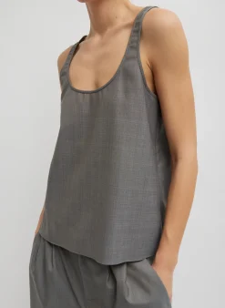 Grant Crossdye Suiting Tank Top-Tibi Best