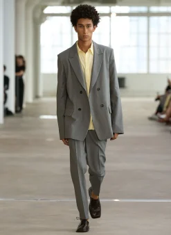 Grant Suiting Double Breasted Blazer-Tibi Discount