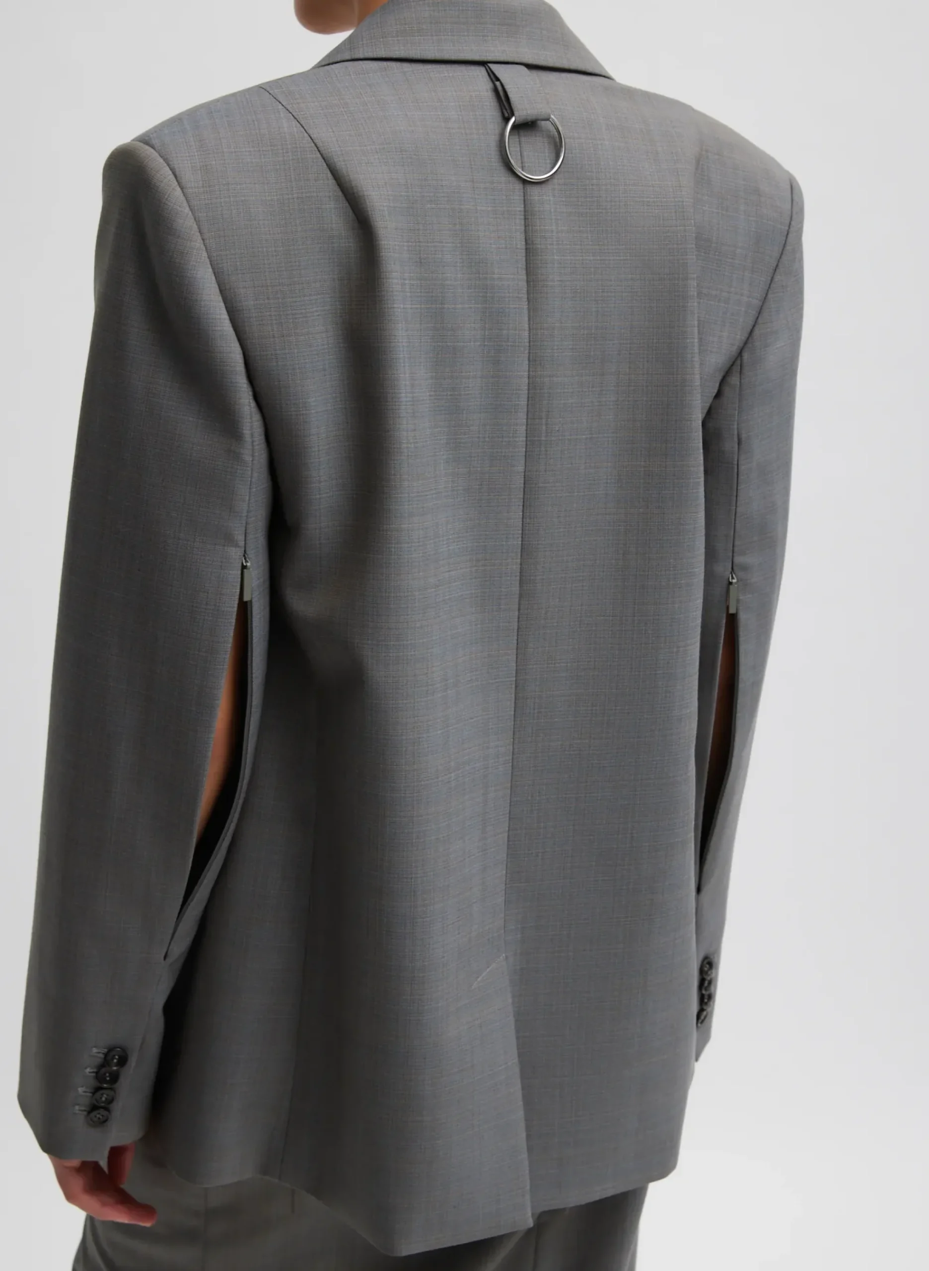 Grant Suiting Double Breasted Blazer-Tibi Discount