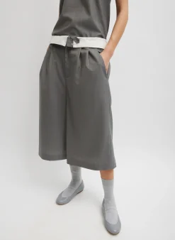 Grant Suiting Fold Over Long Short-Tibi Clearance