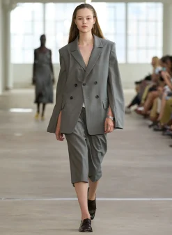 Grant Suiting Fold Over Long Short-Tibi Clearance