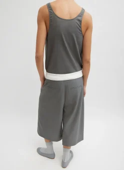 Grant Suiting Fold Over Long Short-Tibi Clearance