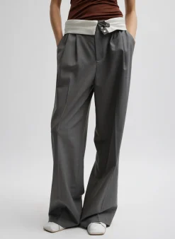 Grant Suiting Fold Over Trouser-Tibi Online