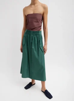 Italian Sporty Nylon Full Skirt-Tibi Best