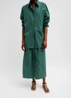 Italian Sporty Nylon Shirt With Cocoon Back-Tibi Sale