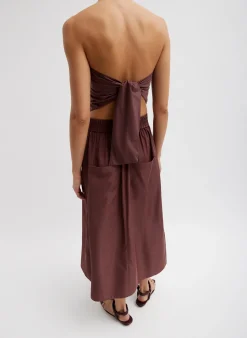 Italian Sporty Nylon Strapless Bandeau-Tibi New