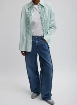 Light Weight Cotton Nylon Easy Tuxedo Shirt-Tibi Best
