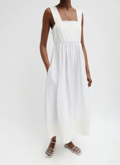 Linen Cotton Voile Sculpted Dress-Tibi Clearance