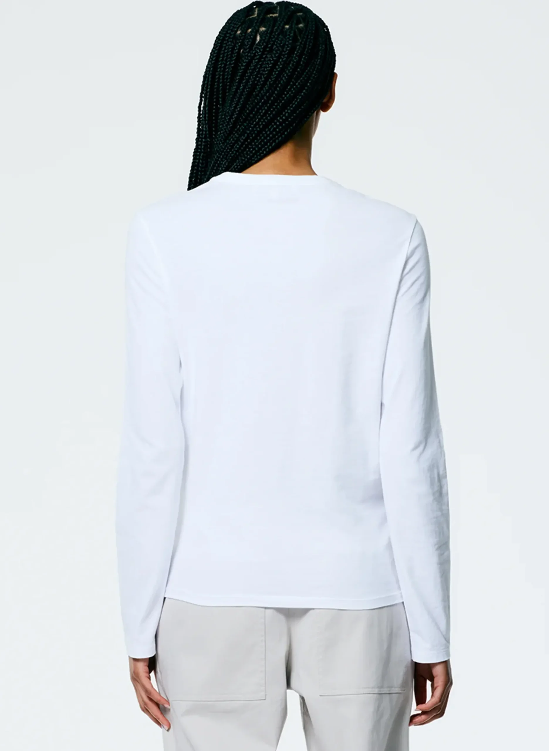 Long Sleeve Fitted T-Shirt-Tibi New