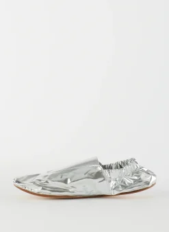 Metallic Mikhail Flat-Tibi Fashion