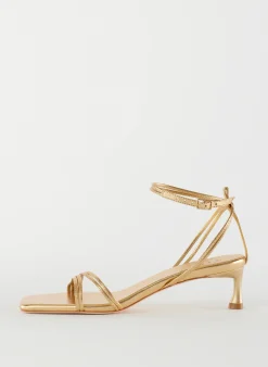 Metallic Nappa Harper Sandal-Tibi Clearance